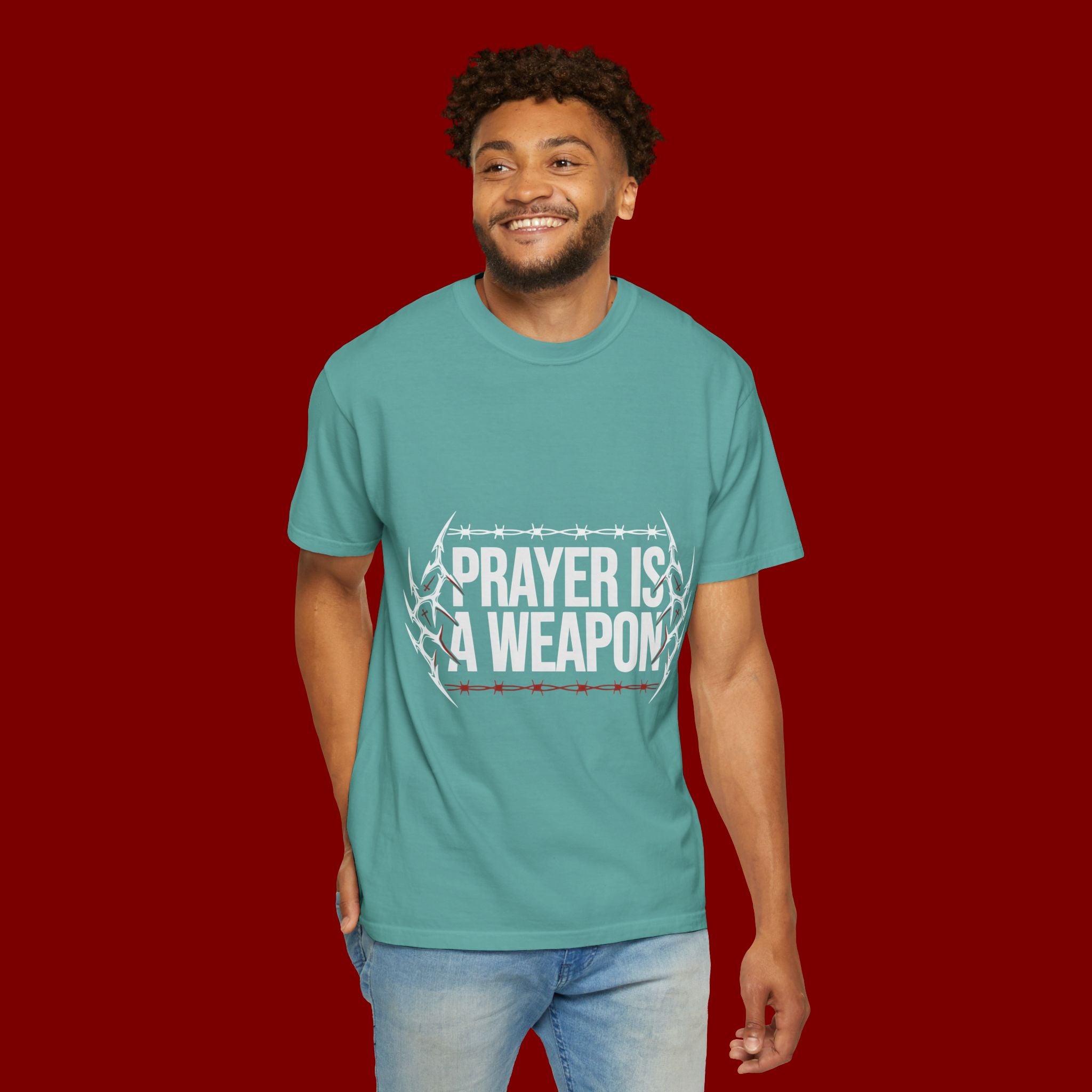 Prayer Is A Weapon T-Shirt — Christian Faith Graphic Tee