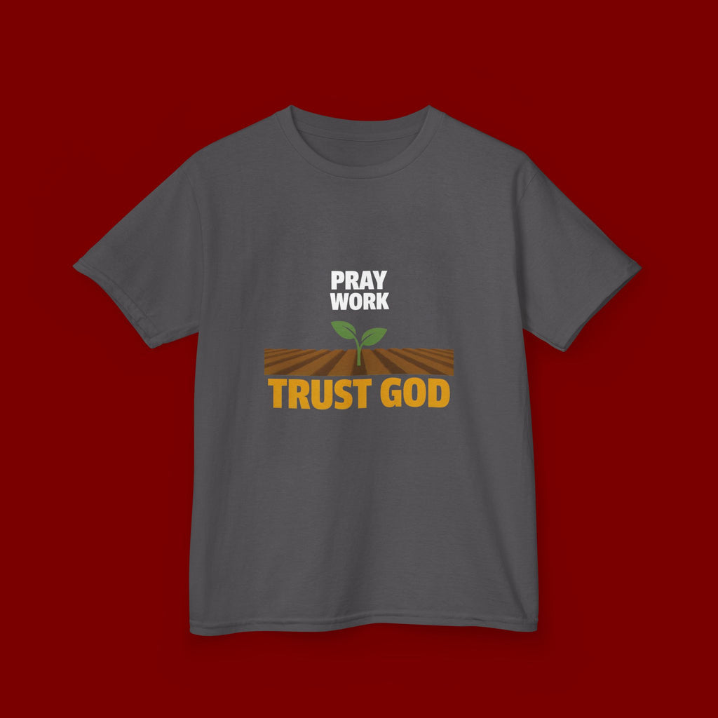 Kids Tee — "Trust God" Sprout Graphic