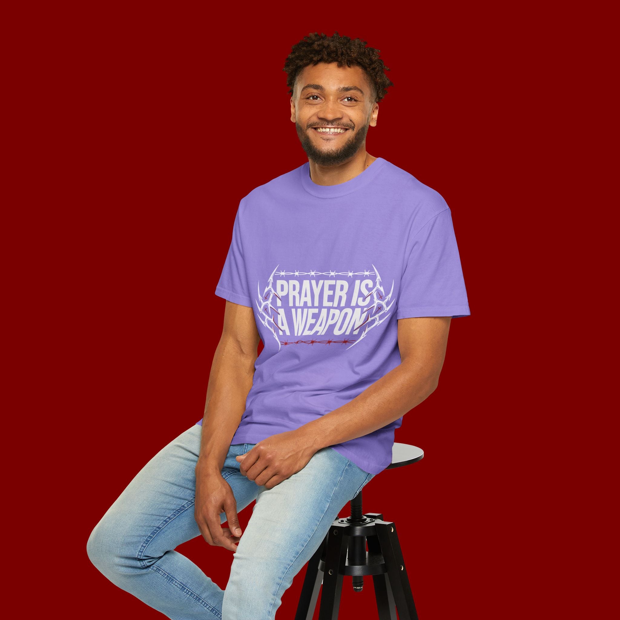 Prayer Is A Weapon T-Shirt — Christian Faith Graphic Tee