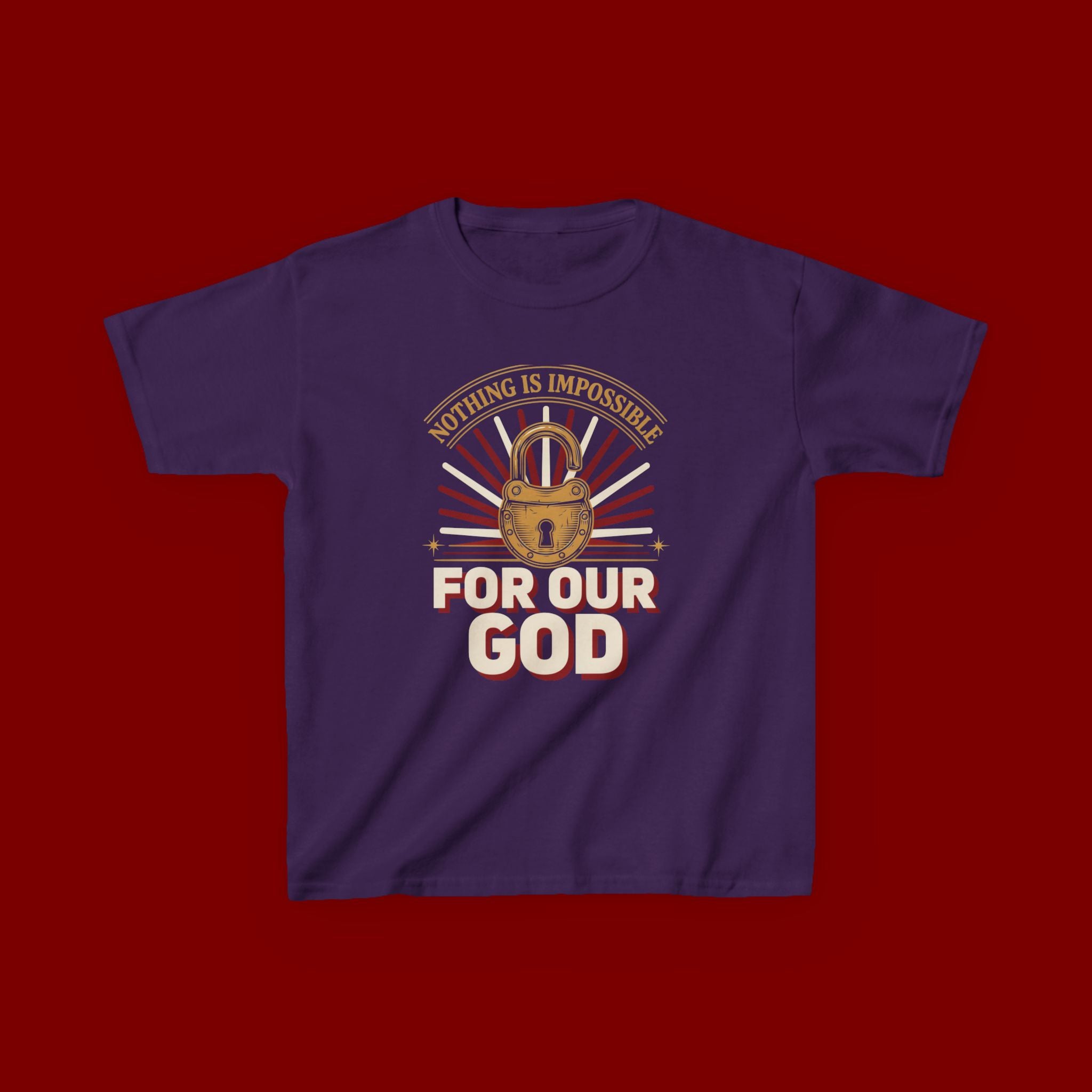 Kids 'For Our God' Christian Faith T‑Shirt — Inspirational Religious Tee