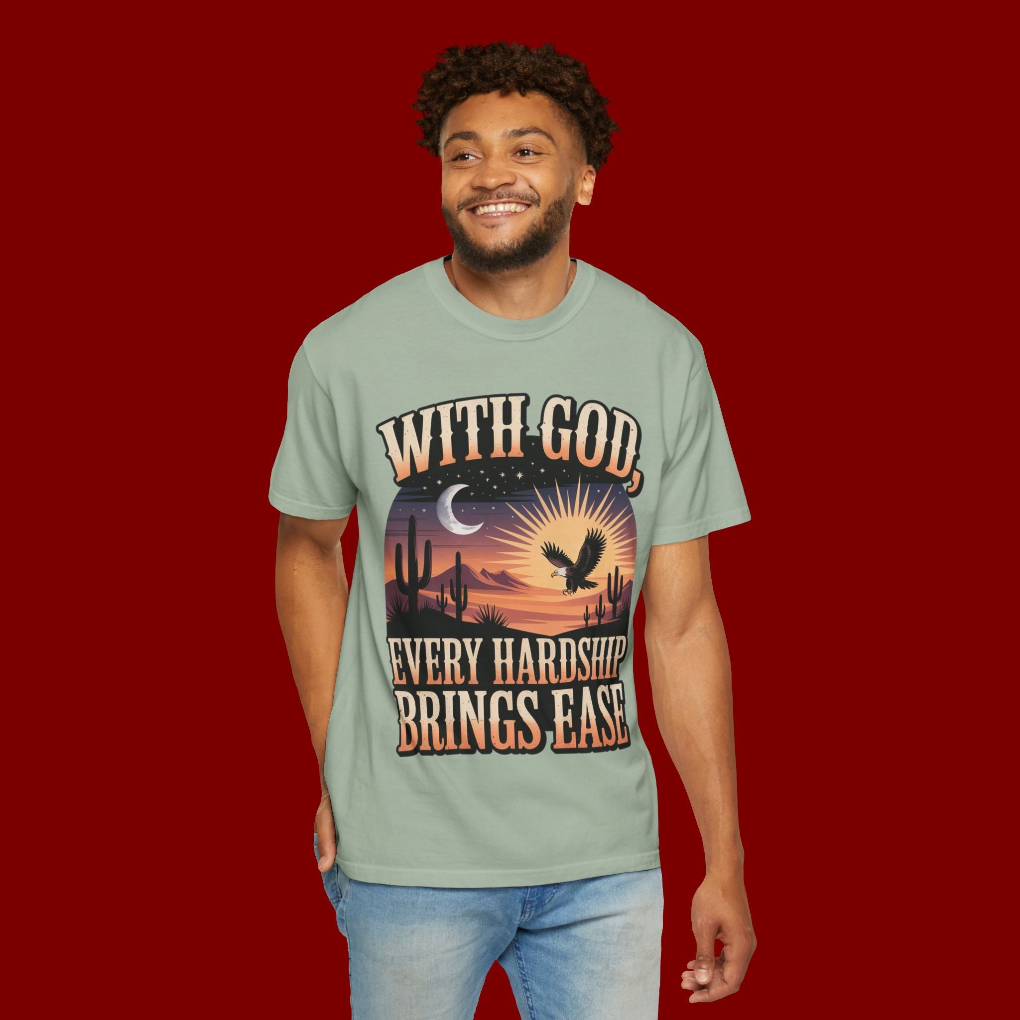 With God Every Hardship Brings Ease T-Shirt