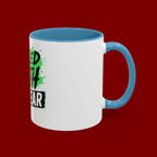 Accent Coffee Mug — "Fueled by Faith Not Fear" Inspirational Ceramic Mug (11/15 oz)