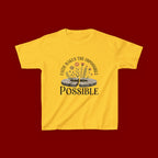 Kids Tee — “Faith Makes the Impossible Possible” Floral Inspirational Shirt