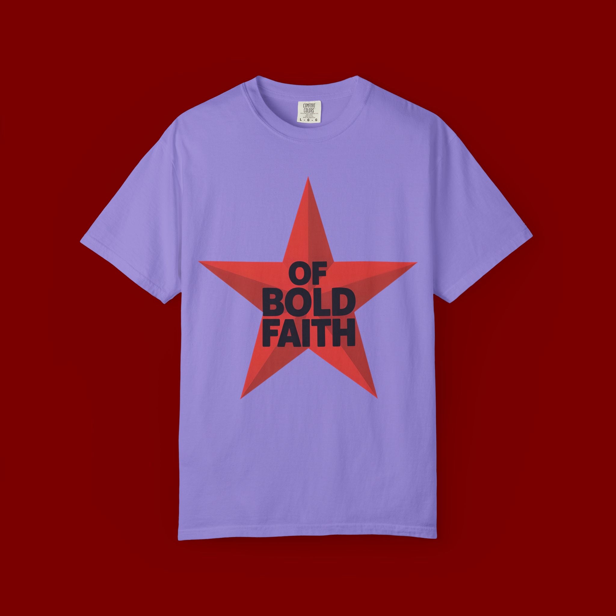 Bold Faith Star T-Shirt — "Of Bold Faith" Graphic Tee