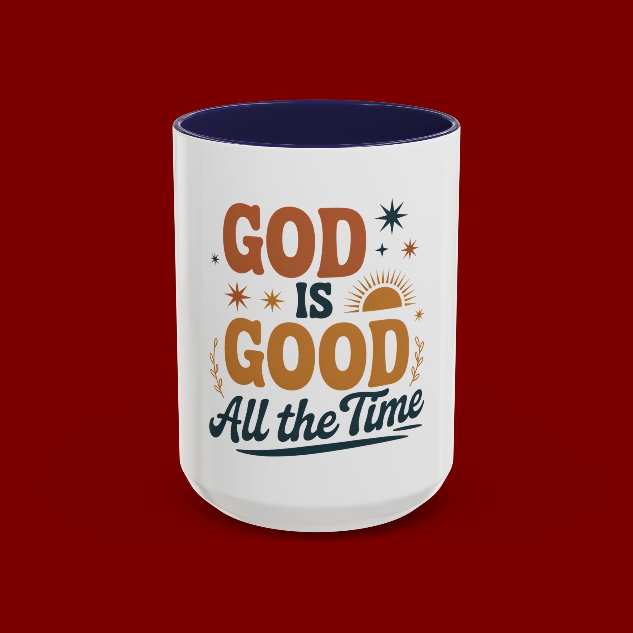 Praise the Lord Coffee Mug – Retro Christian Faith Accent Mug (11/15oz)