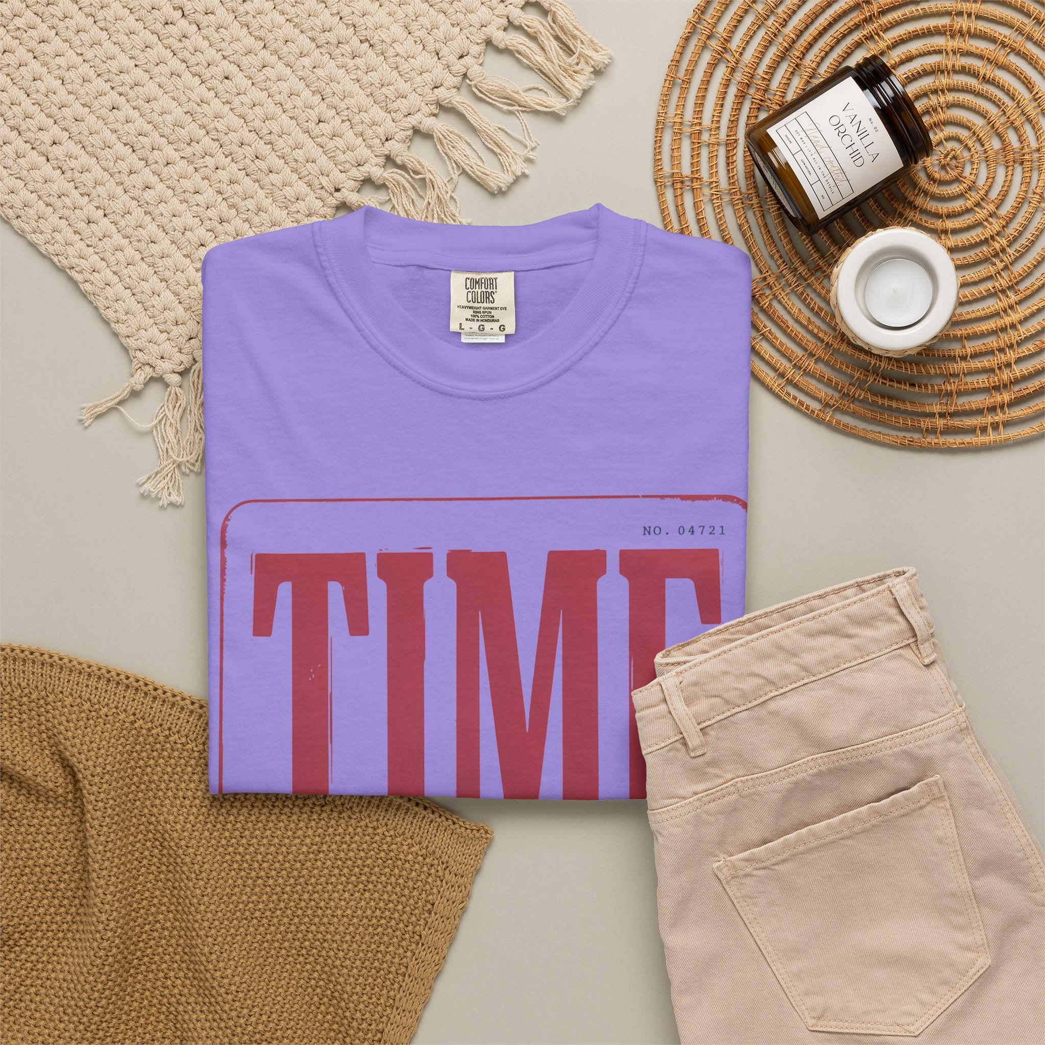 TIME Never Comes Again T-Shirt — Vintage Ticket Graphic Tee