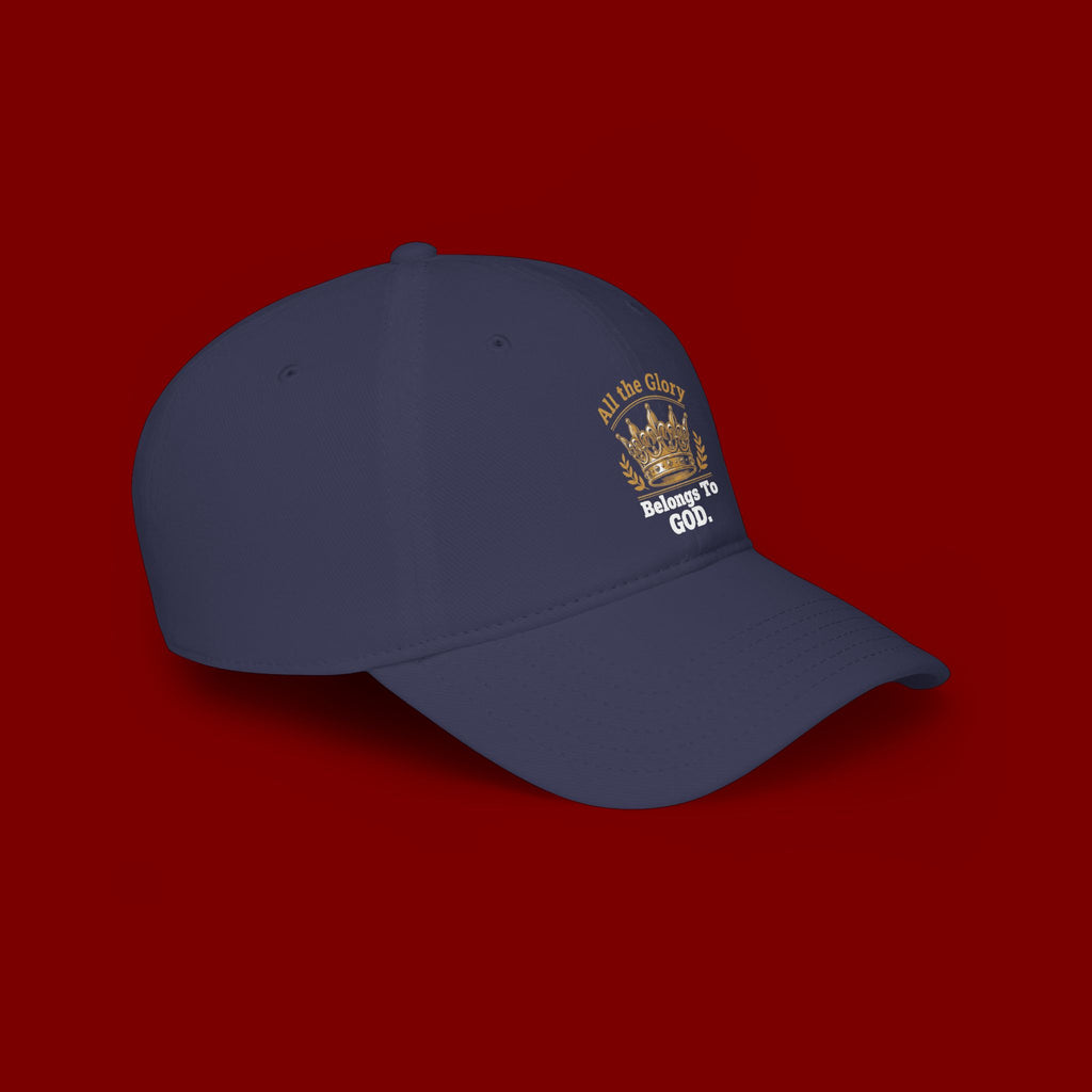 All the Glory Belongs to God Red Low Profile Baseball Cap