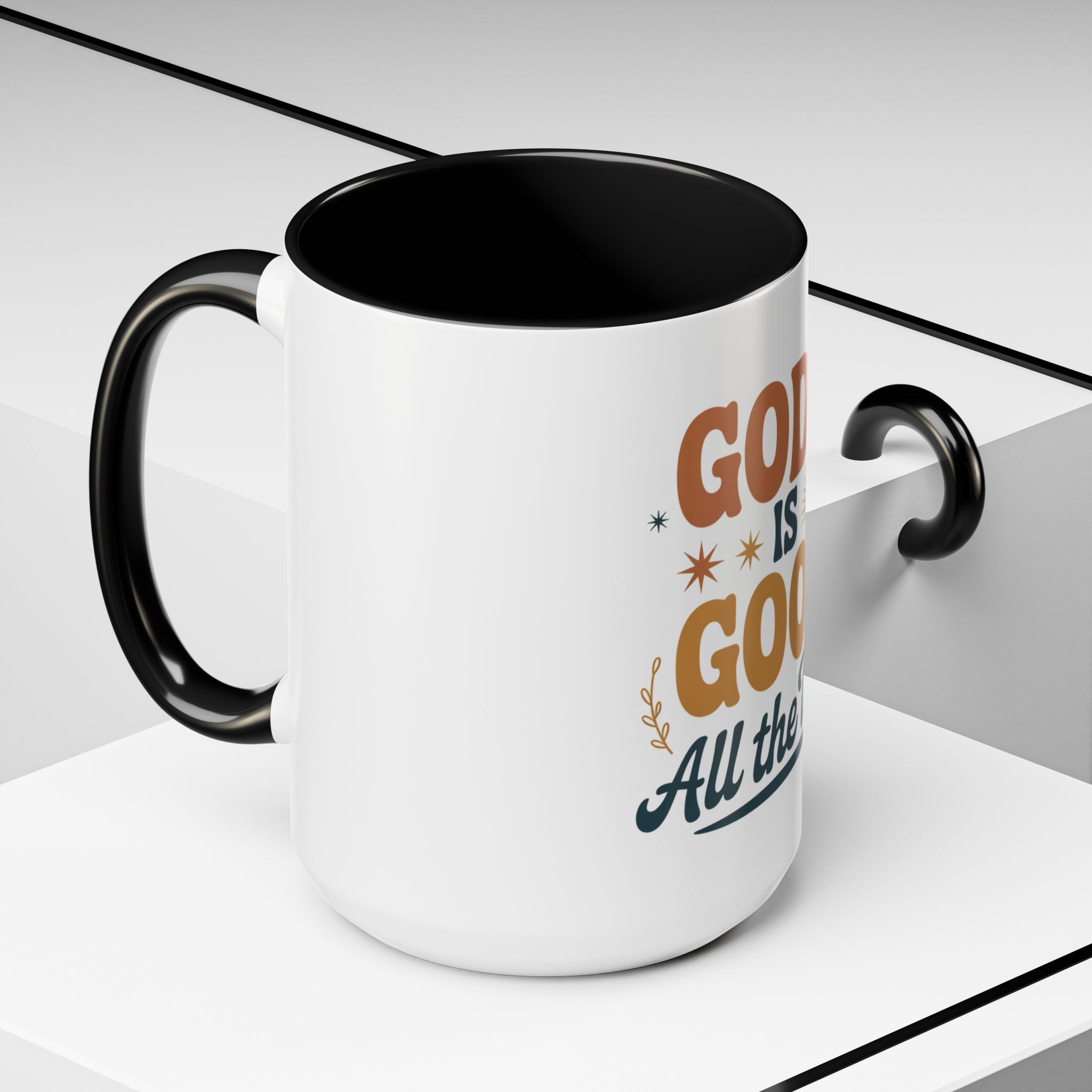 Praise the Lord Coffee Mug – Retro Christian Faith Accent Mug (11/15oz)