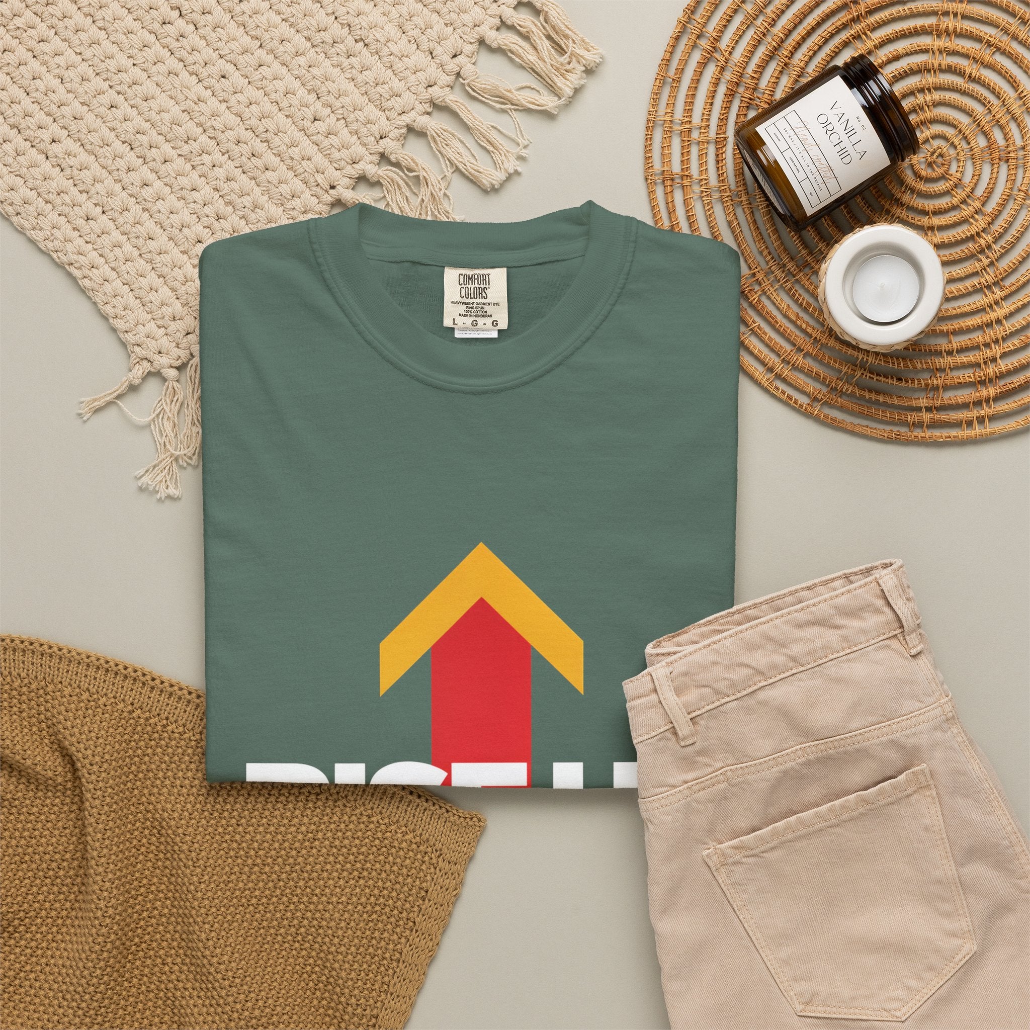 Arrow Up Graphic T-Shirt — Bold Upward Arrow Design