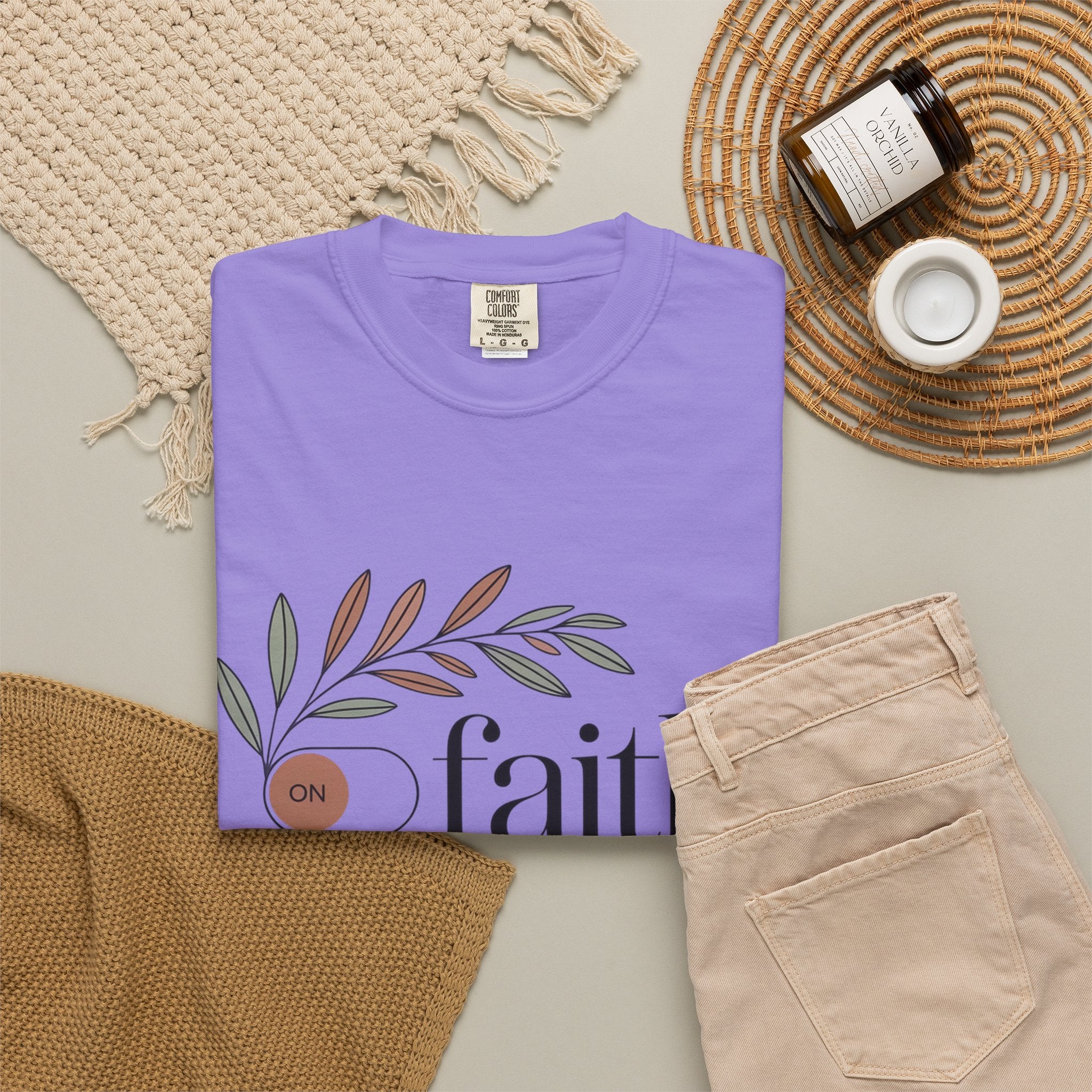 Faith Over Fear T‑Shirt — Inspirational Christian Tee with 'faith' and 'fear' Design