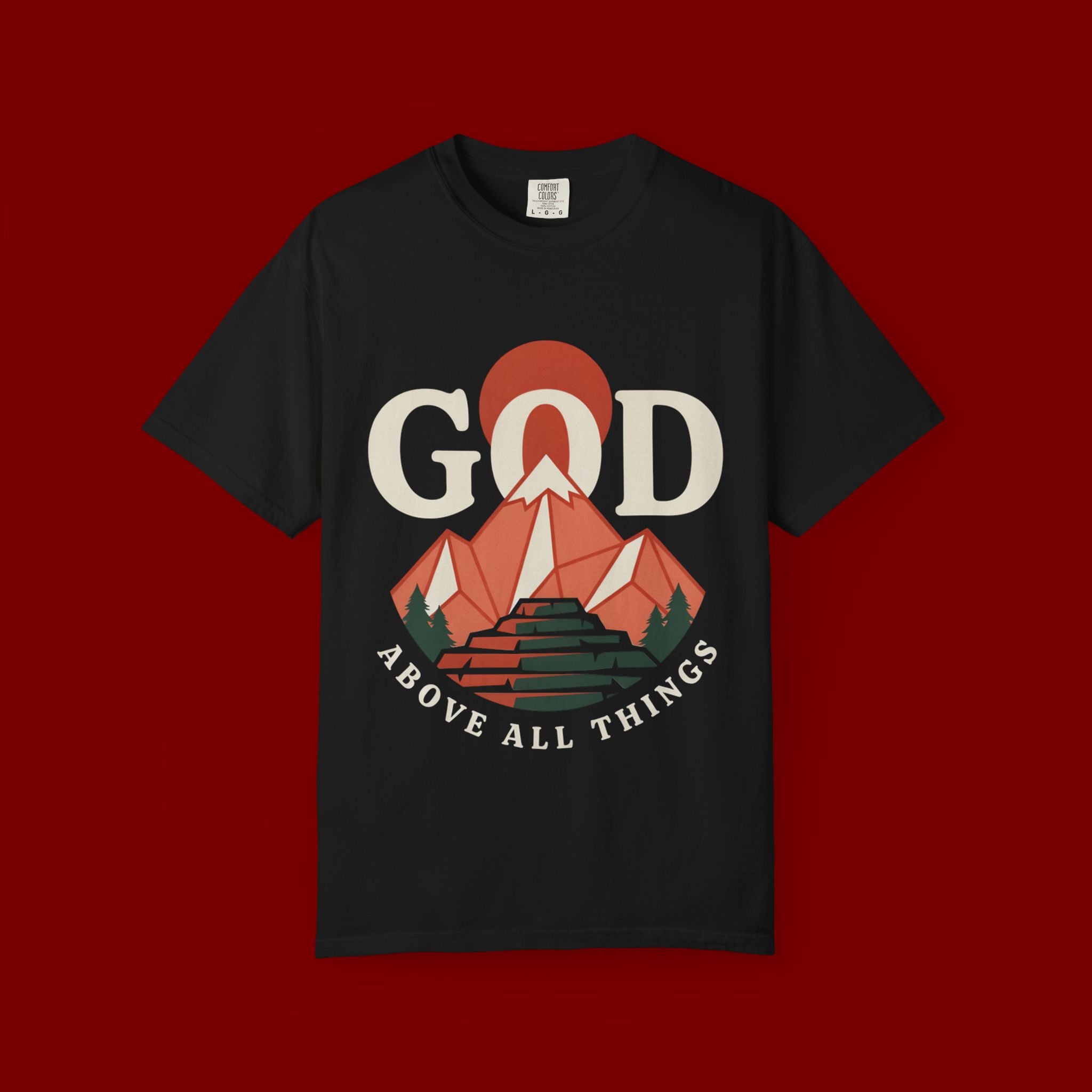 God Above All Things Mountain T-Shirt