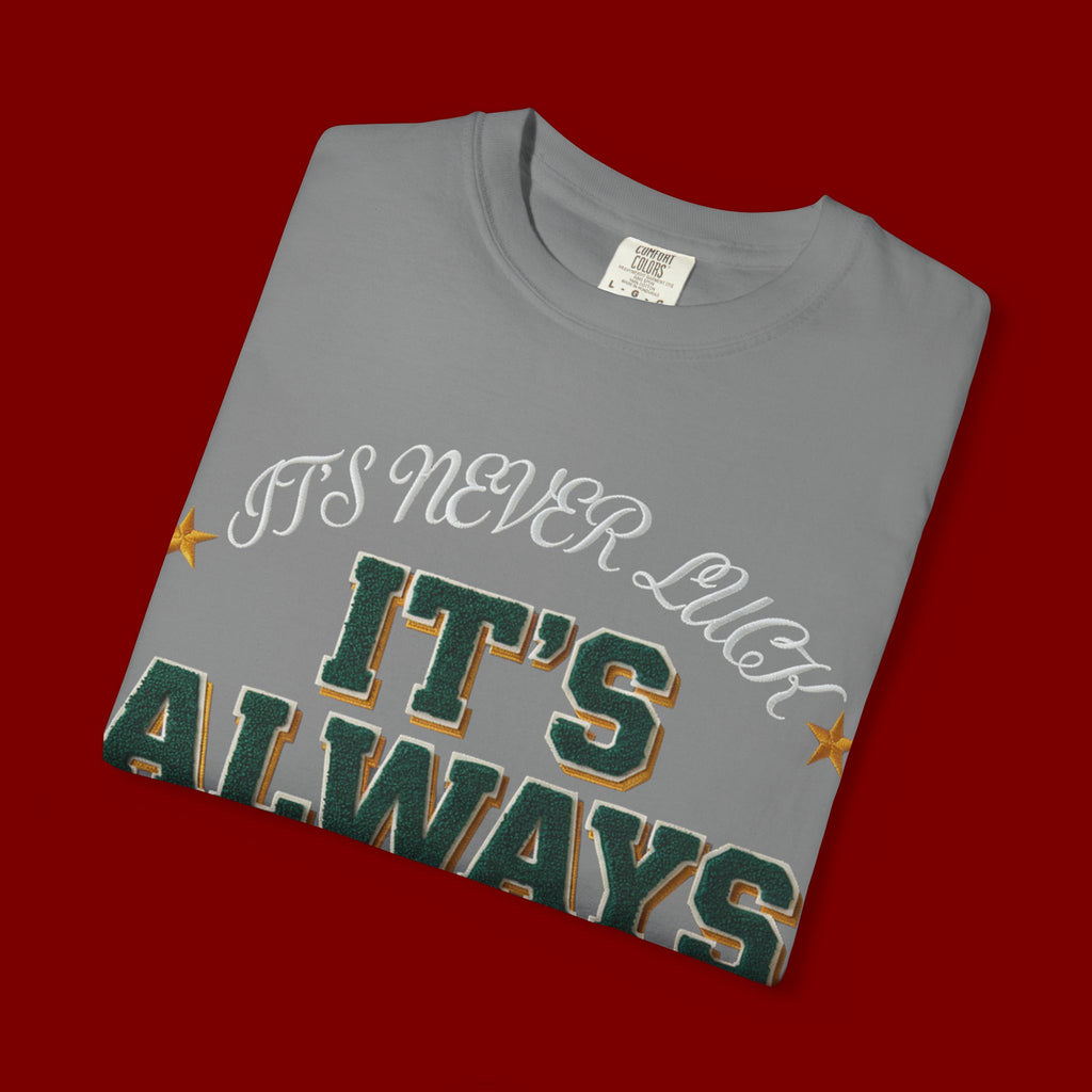 It’s Always God Graphic T-Shirt — Faith-Based Vintage Lettering Tee