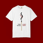 Matchstick Graphic T-Shirt — “Time Never Comes Again” Vintage-Inspired Tee