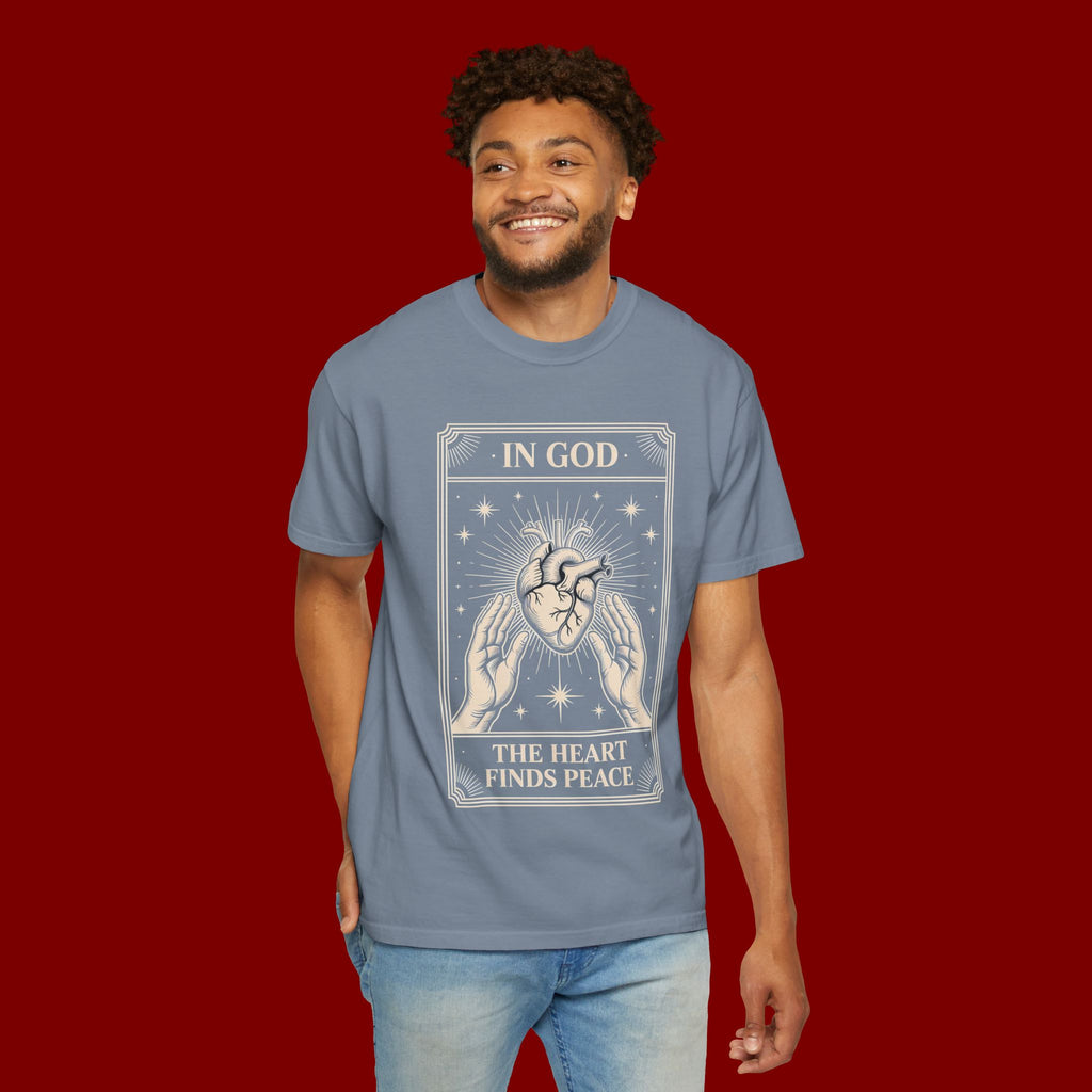 In God The Heart Finds Peace T-Shirt — Faith Graphic Tee