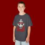 Kids Anchor T‑Shirt – "I'm Nothing Without God" Christian Tee for Boys & Girls
