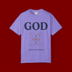 God Above All Things T-Shirt — Faith Graphic Tee with Cosmic Design