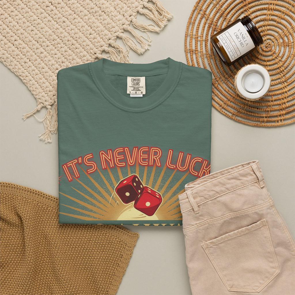 "It's Never Luck, It's Always God" Christian Graphic T-Shirt