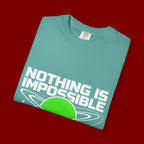Nothing Is Impossible Christian T-Shirt — 'For Our God' Space Graphic