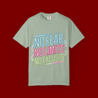 No Fear No Limits No Excuses Neon Graphic T-Shirt