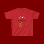 Kids T‑Shirt — 'Put God First' Religious Sprout Graphic Tee (Christian Youth)