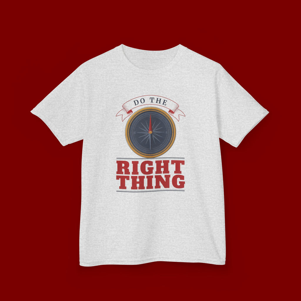 Do The Right Thing Kids T‑Shirt — Compass Graphic Moral Encouragement Tee