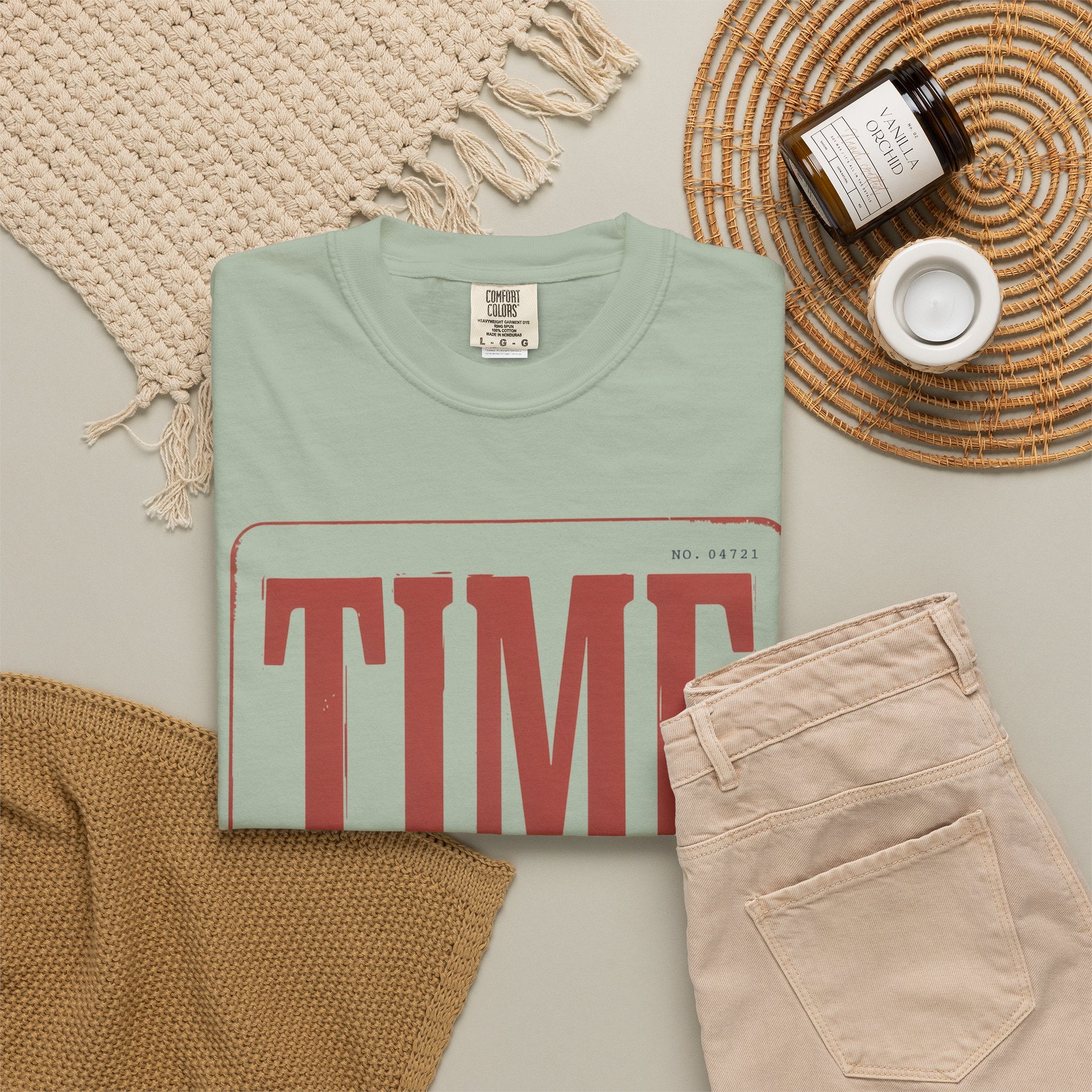 TIME Never Comes Again T-Shirt — Vintage Ticket Graphic Tee