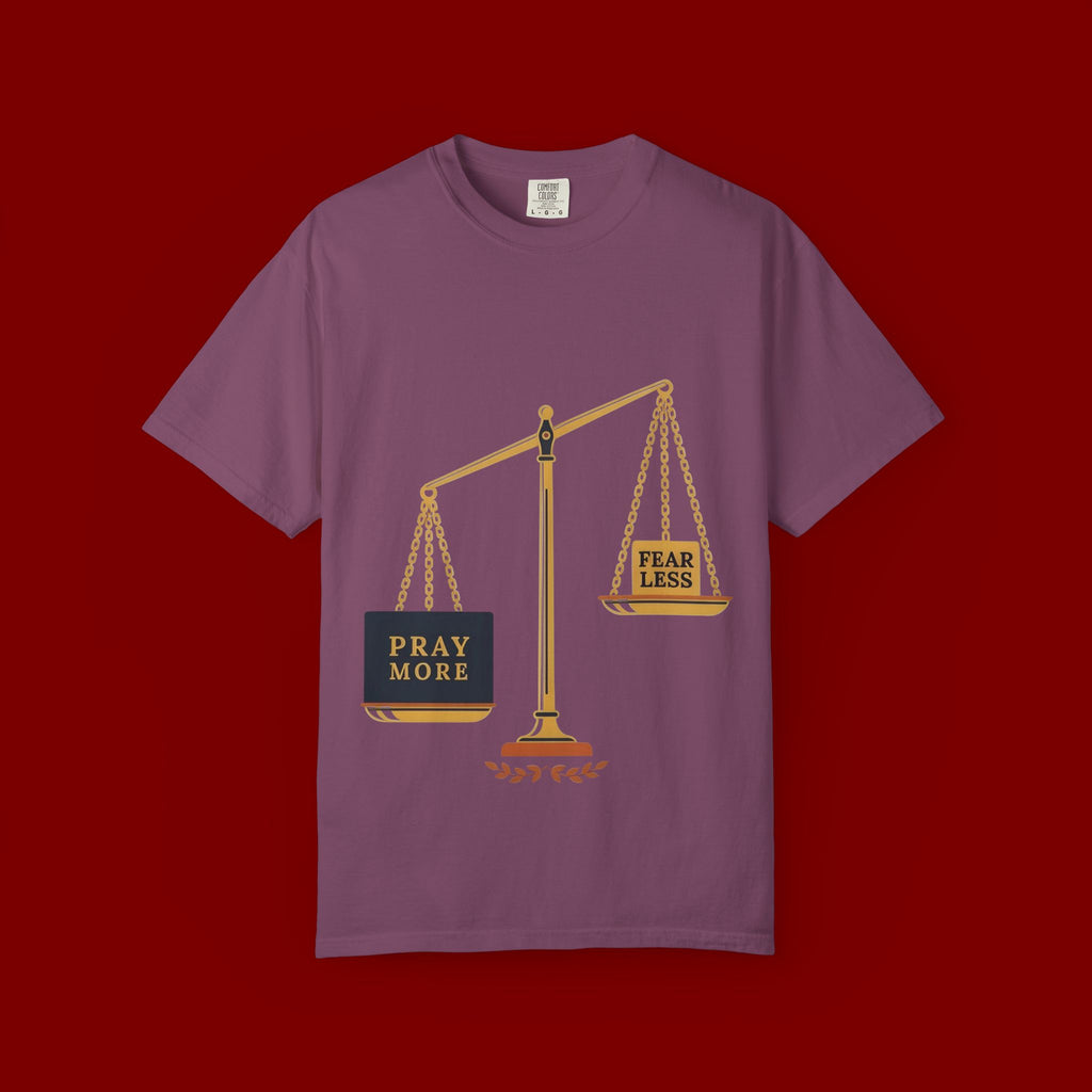 Pray More Balance Scales T-Shirt