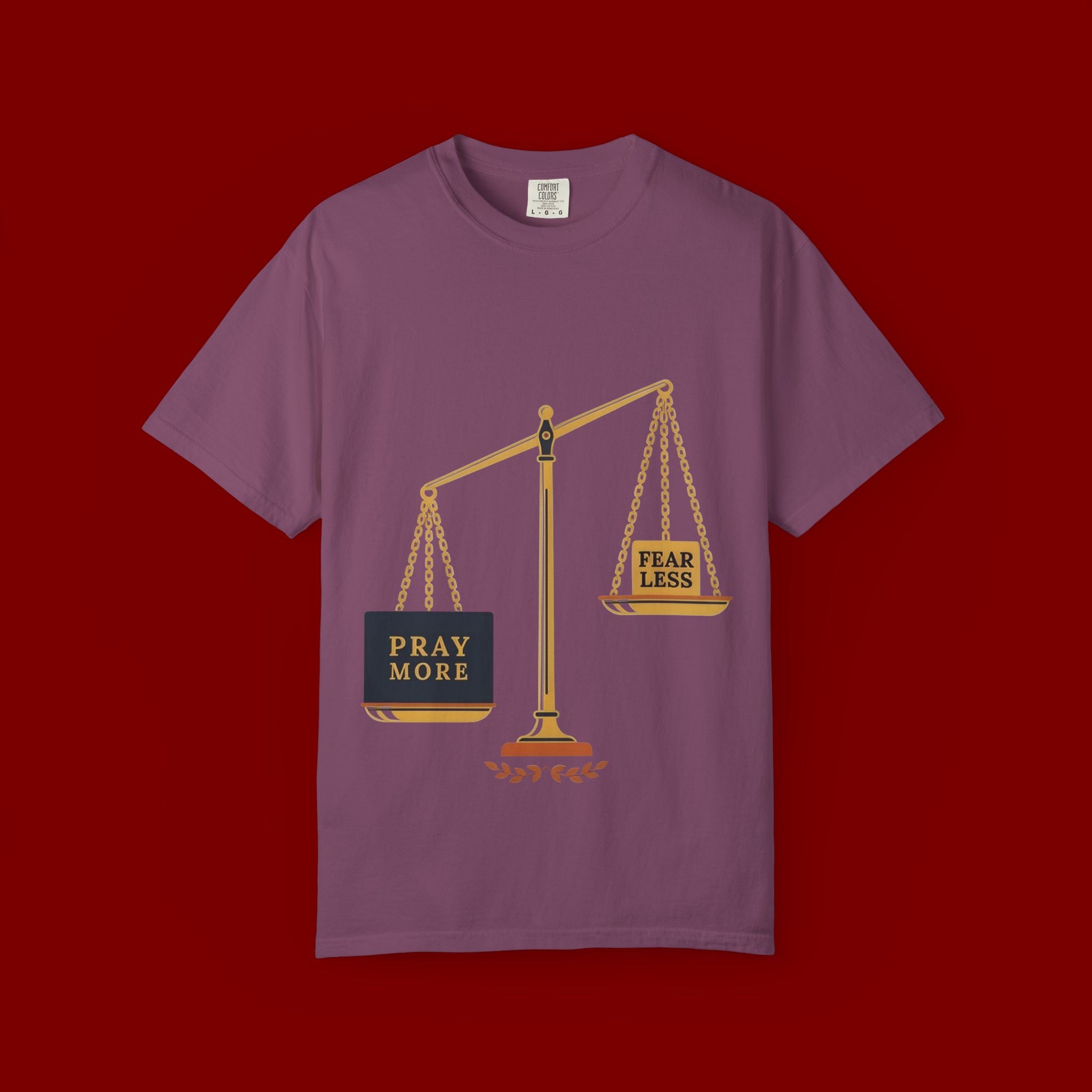 Pray More Balance Scales T-Shirt
