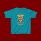 Kids Tee - "Connect to God" WiFi Prayer Graphic Shirt