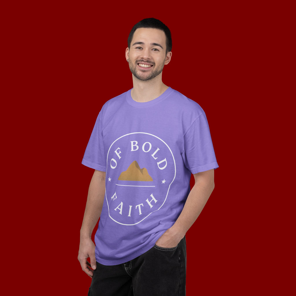 Of Bold Faith T-Shirt — Christian Mountain Faith Tee