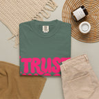 Trust in God T-Shirt — Retro Pink Faith Graphic Tee
