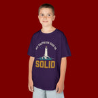 Kids T-Shirt — “My Faith in God is Solid” Lighthouse Christian Tee