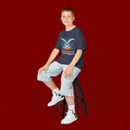 Kids Tee — “When God Steps In, Miracles Happen” Wave Heart Faith Shirt