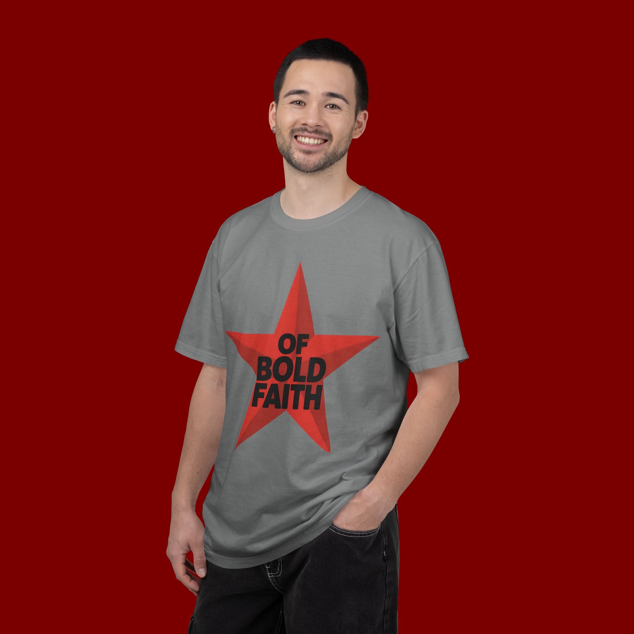 Bold Faith Star T-Shirt — "Of Bold Faith" Graphic Tee