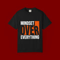 OVER Block Graphic T-Shirt — Bold Orange Minimalist Tee