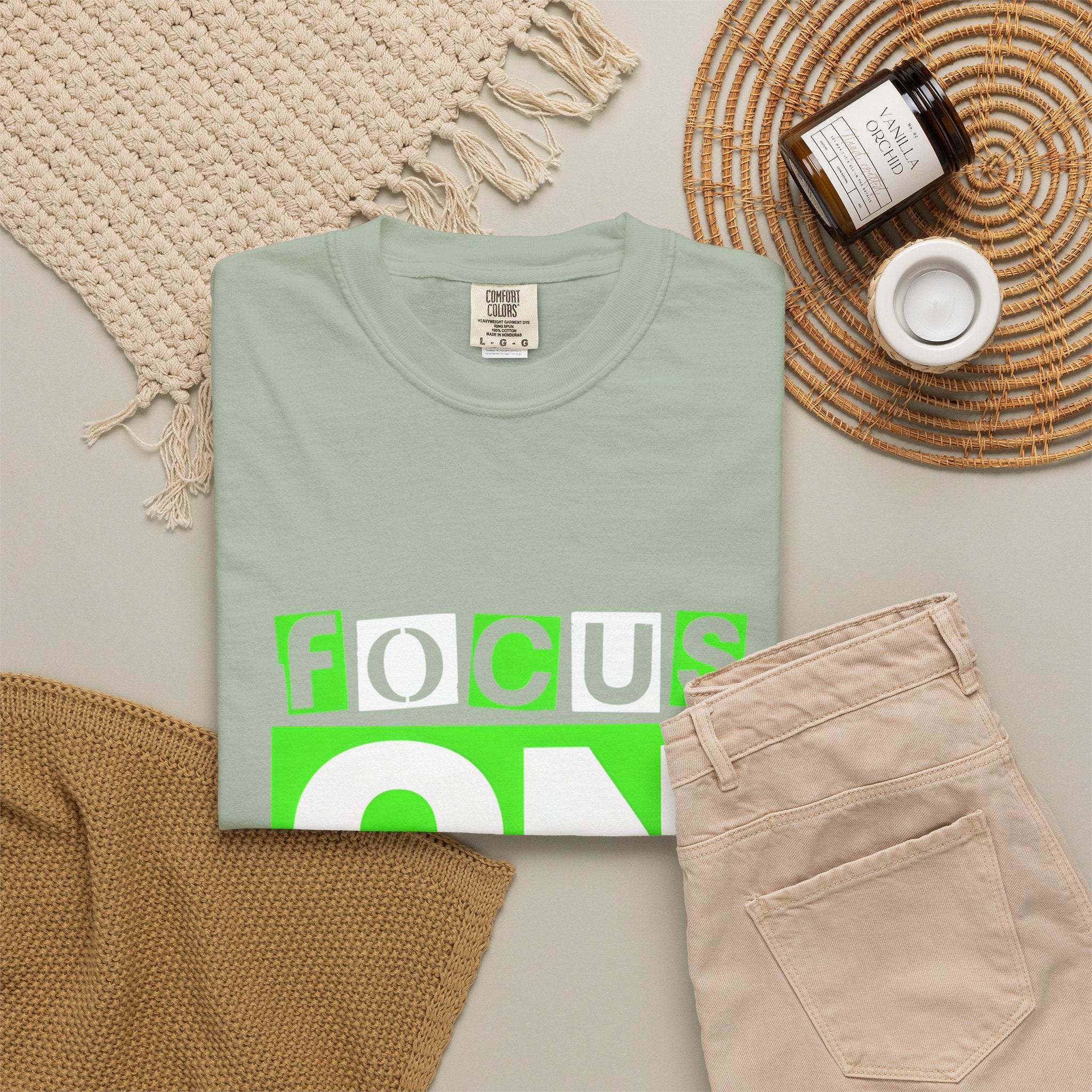 Focus On The Positive T-Shirt — Motivational Graphic Tee