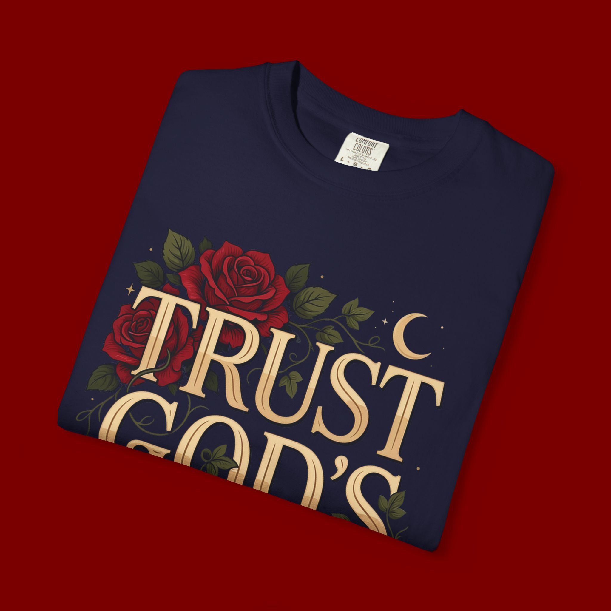 Trust God's Plan Floral T-Shirt — Inspirational Christian Tee