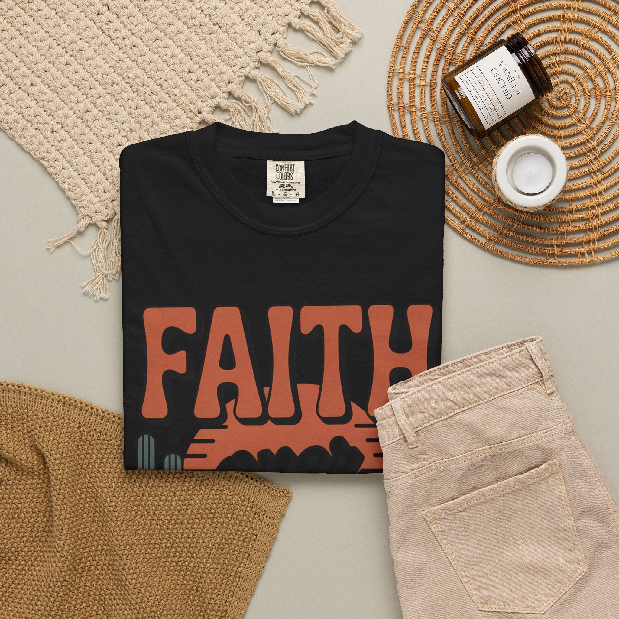Faith Over Fear T-Shirt — Christian Inspirational Desert Graphic