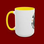 With God All Things Are Possible Accent Coffee Mug — Inspirational Faith Mountain Mug (11/15oz)