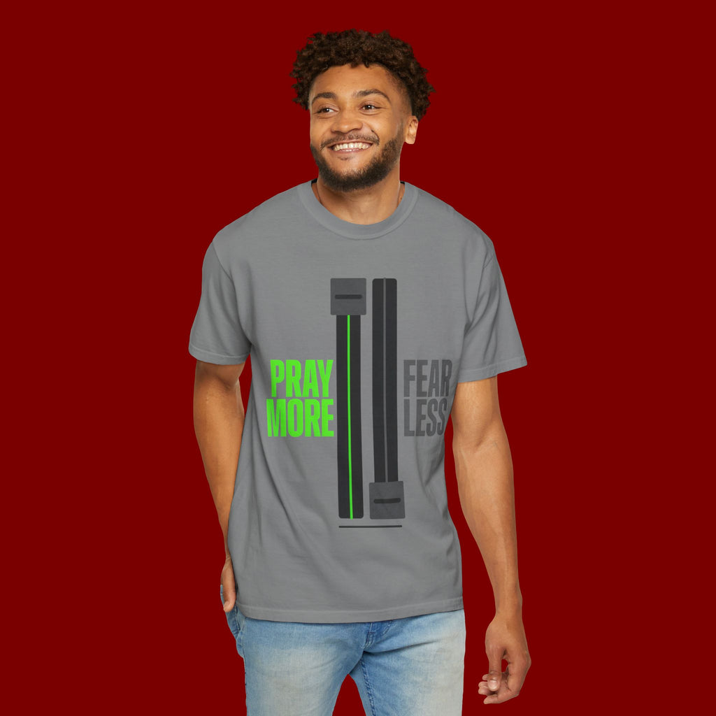 Pray More Fear Less T-Shirt — Inspirational Faith Graphic Tee