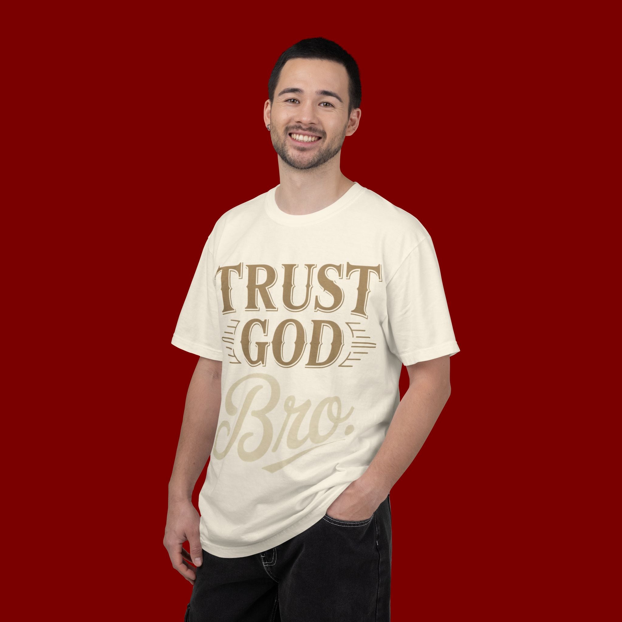 Trust God Bro T-Shirt — Faith-Based Christian Graphic Tee