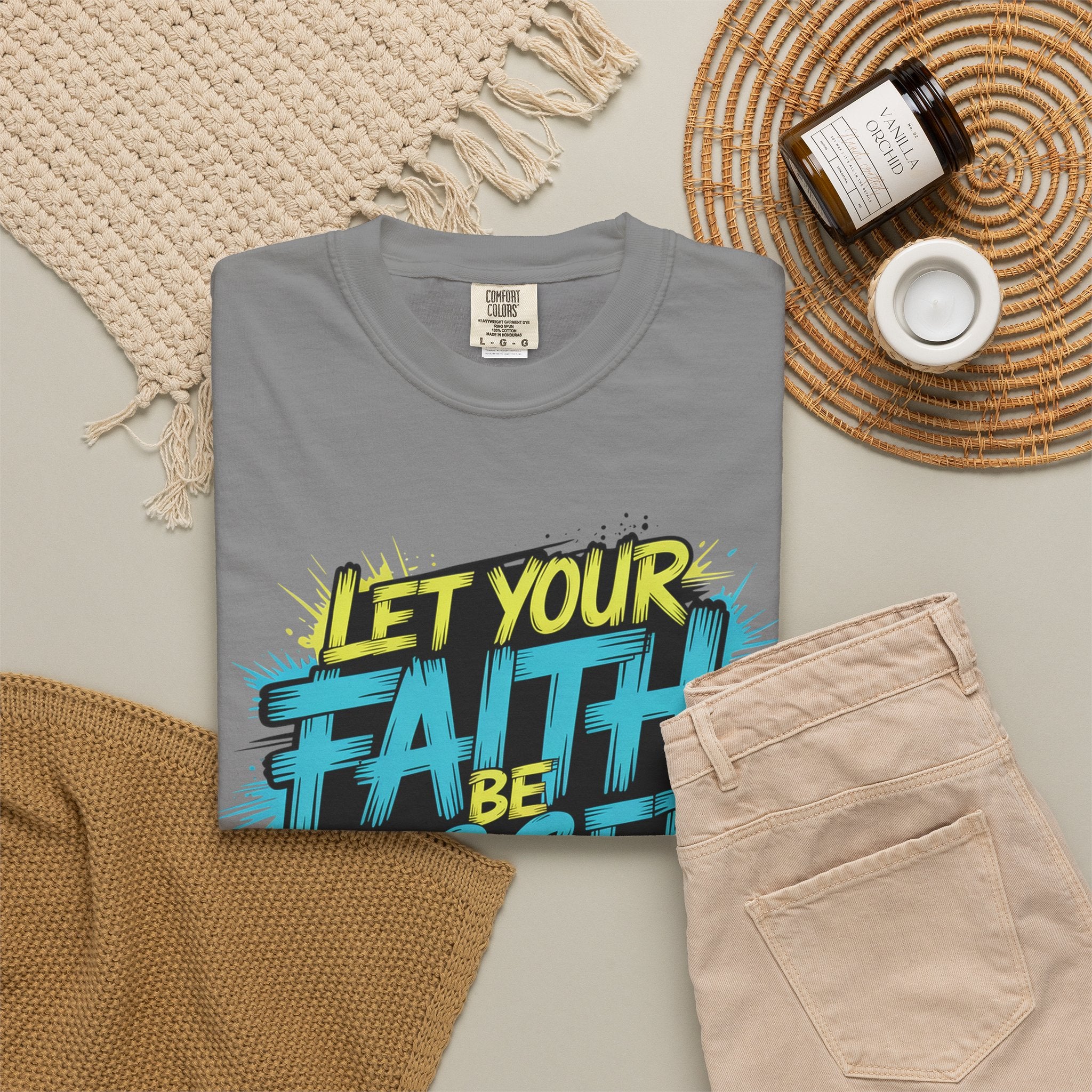 Faith Over Fear Graphic T-Shirt — "Let Your Faith Be Bigger Than Your Fears" Inspirational Tee