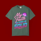 Faith T-Shirt — "My Faith in God Is Solid" Retro Graphic Tee