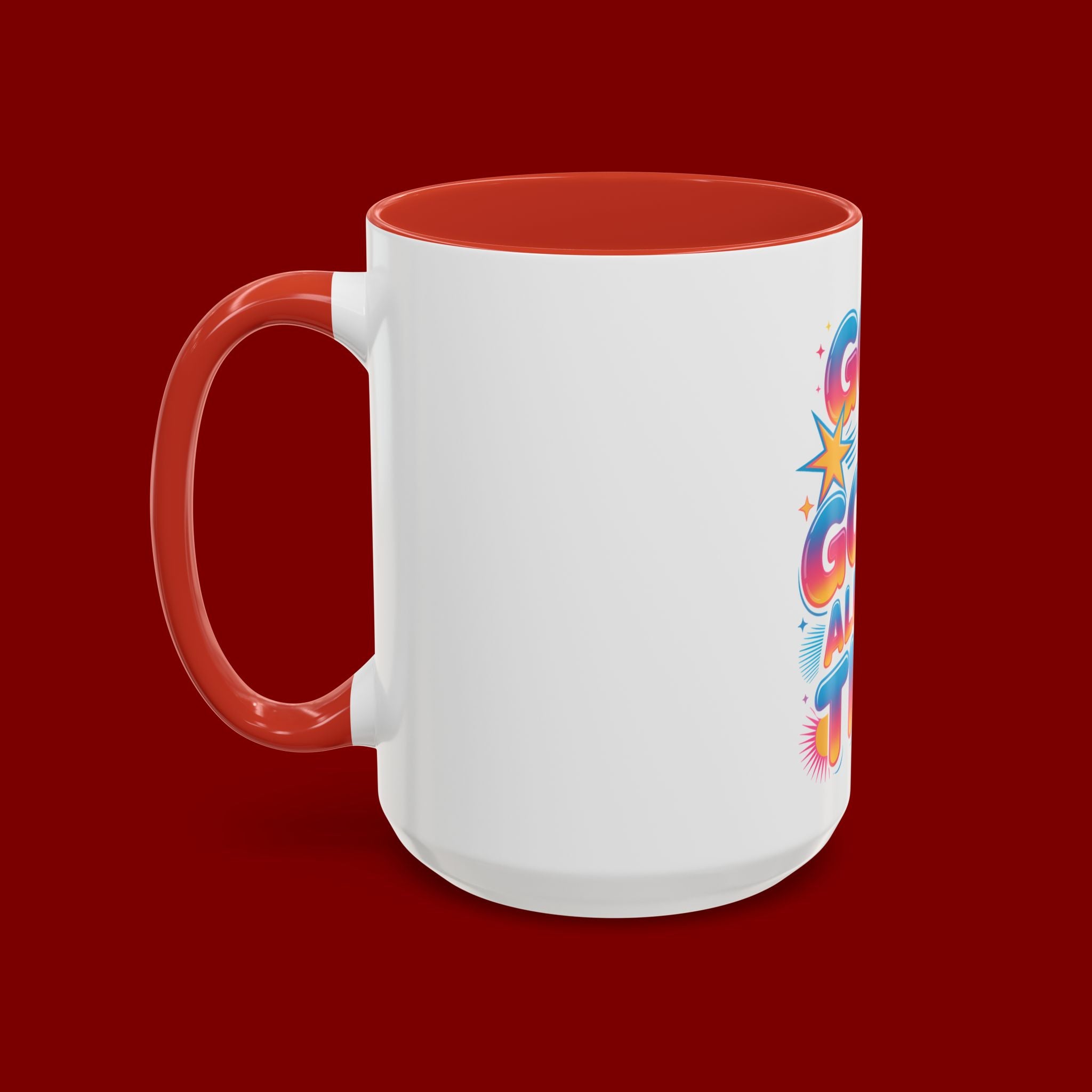 God Is Good All The Time Accent Coffee Mug — Inspirational Christian Coffee Cup (11/15oz)
