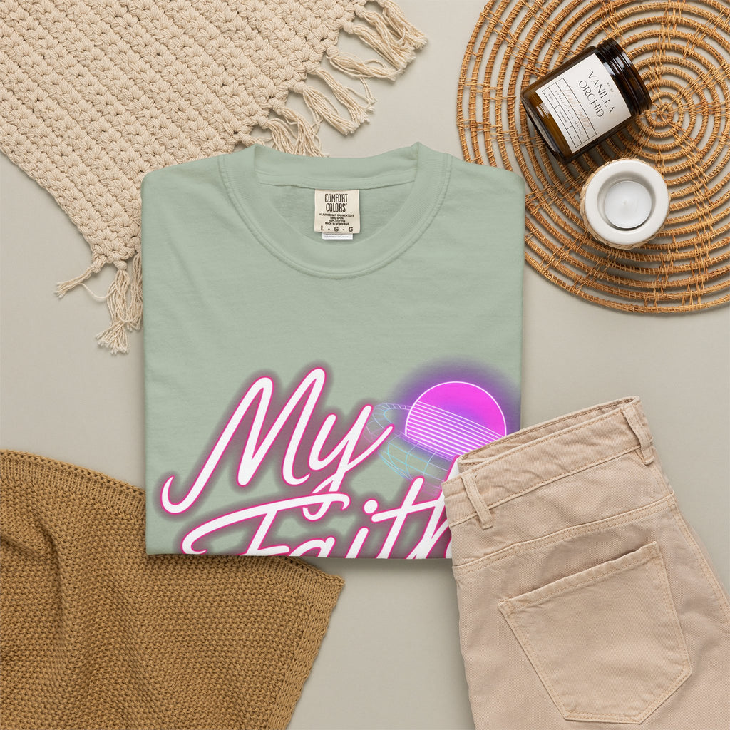 Faith T-Shirt — "My Faith in God Is Solid" Retro Graphic Tee