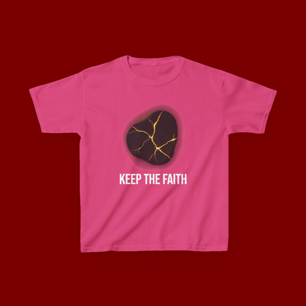 Keep The Faith Kids Tee — Kintsugi Stone Inspirational Children's T-Shirt