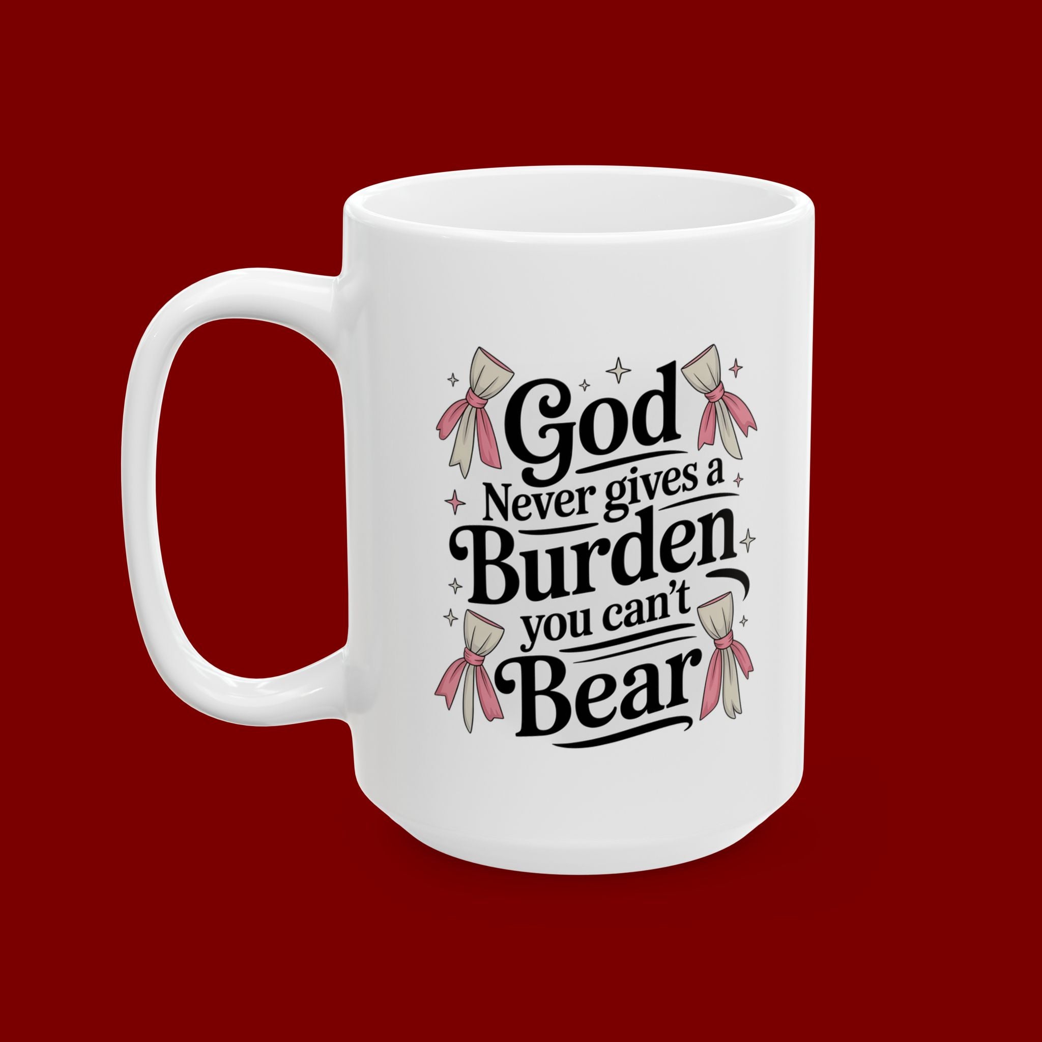 Ceramic Mug - 'Mama Bear' Cute Floral Coffee Cup (11oz & 15oz)