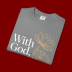 Faith T-Shirt — "With God, every hardship brings ease" Inspirational Christian Tee