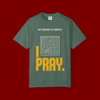 I Pray Maze T-Shirt — "My Secret Is Simple" Christian Faith Tee