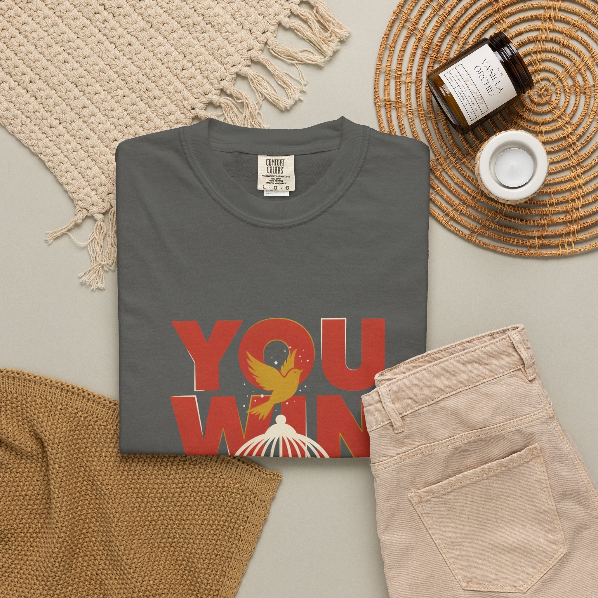 T-Shirt — "You Win When You Pray" Inspirational Faith Graphic Tee